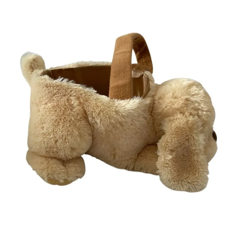 Plush Golden Retriever Purse Dog Animal Kids Toys